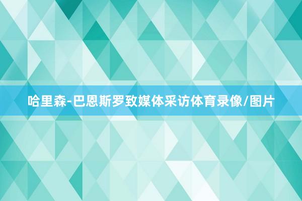 哈里森-巴恩斯罗致媒体采访体育录像/图片