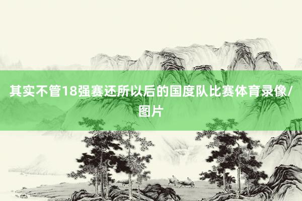 其实不管18强赛还所以后的国度队比赛体育录像/图片